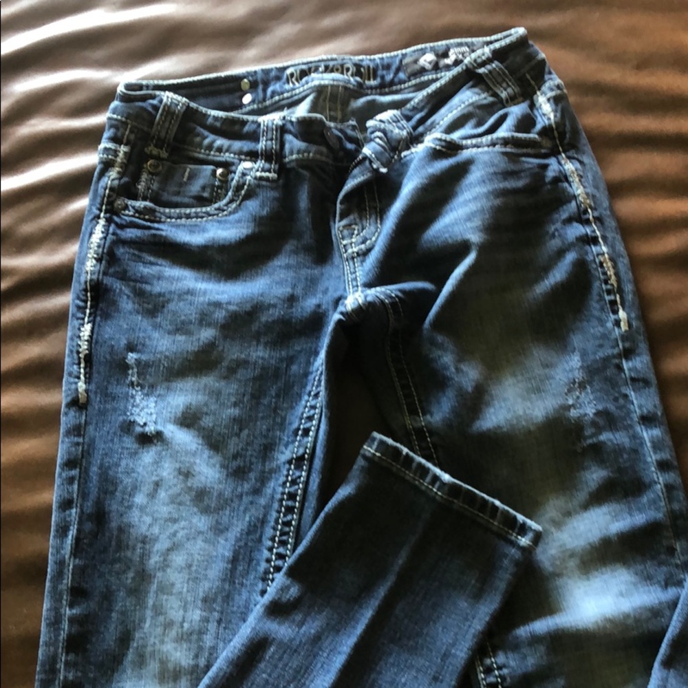 Rock & Roll Cowgirl Skinny Jeans 27x34